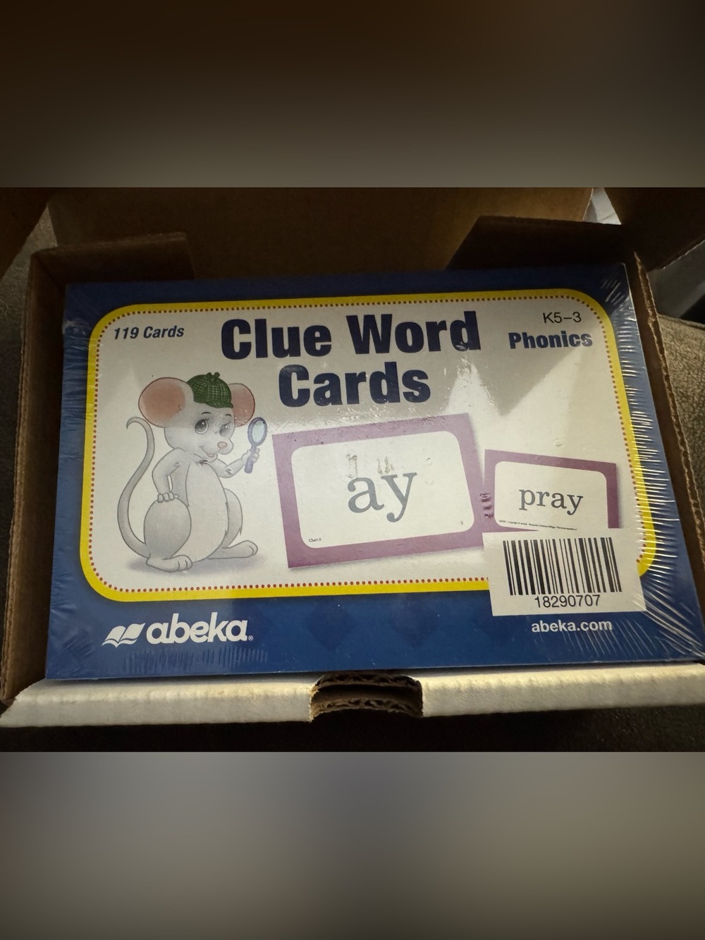 Abeka Clue Word Cards - Educational Flash Cards
